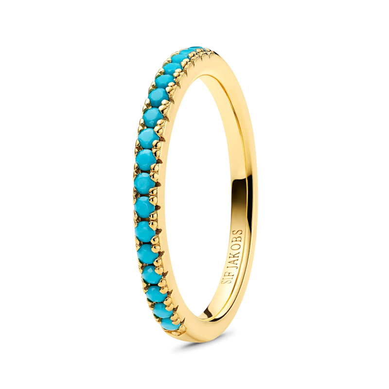 Thumbnail of Ring Ellera Gold - Turquoise image