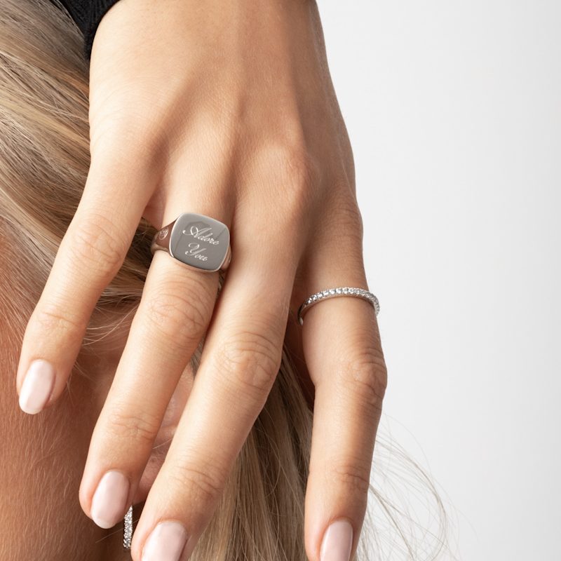 Thumbnail of Ring Ellera Silver White image
