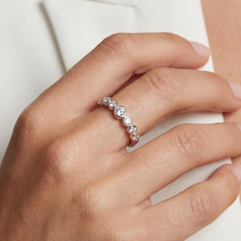 Thumbnail of Ring Sardinien - White - Silver image