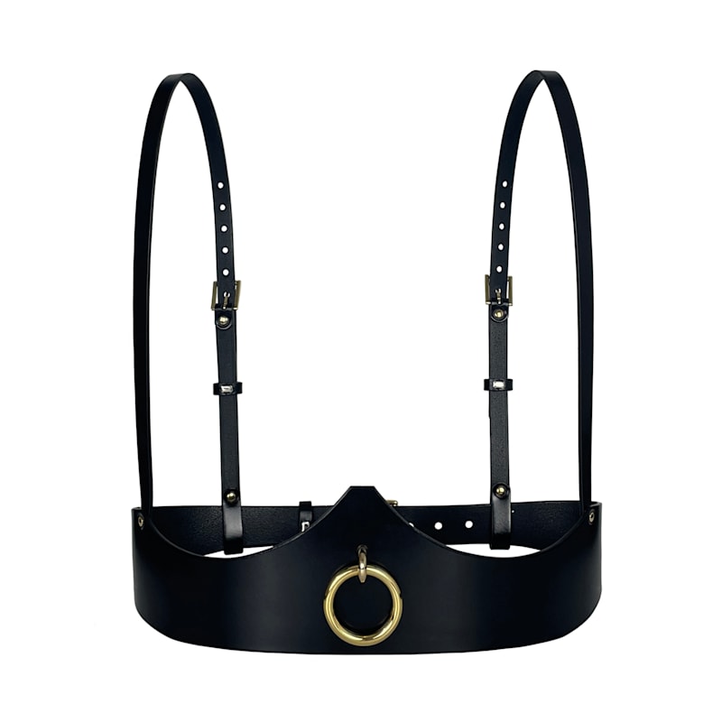 Thumbnail of Ringed Venus Leather Underbust Harness image