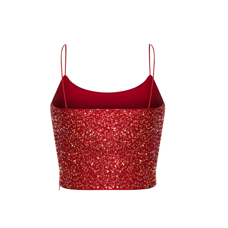 Thumbnail of Riva Red Sequin Top image
