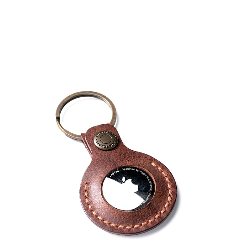 Thumbnail of Leather Airtag Case - Brown image