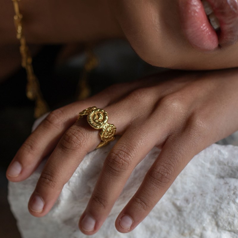 Thumbnail of Nautilus Chunky Ring Gold image