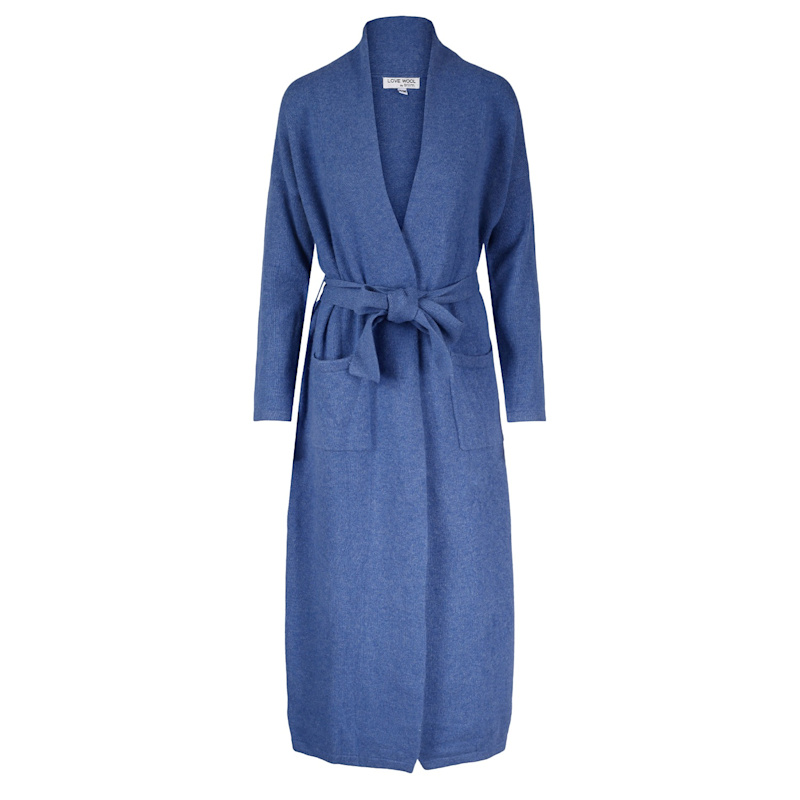 Tirillm Camilla Cashmere Dressing Gown - Blue