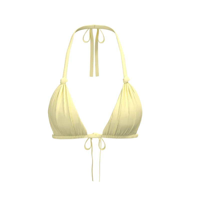 Thumbnail of Roan Knotted Triangle Top / Butter Yellow image