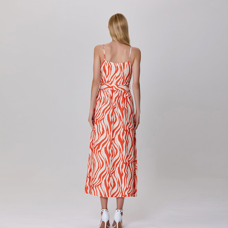Thumbnail of Graphic Print Bustier Maxi Dress image