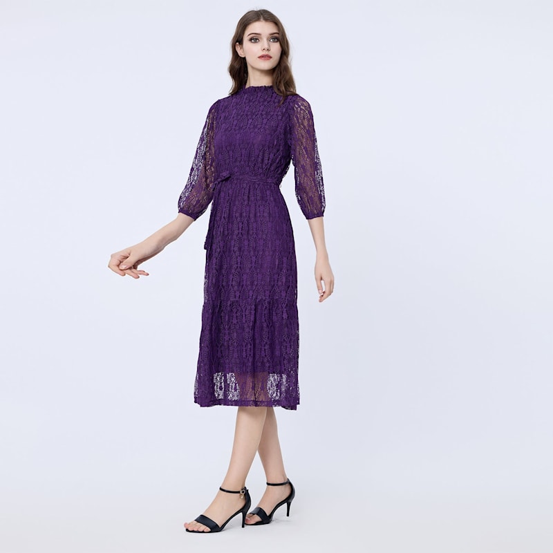 Thumbnail of Fit-And-Flare Lace Dress image