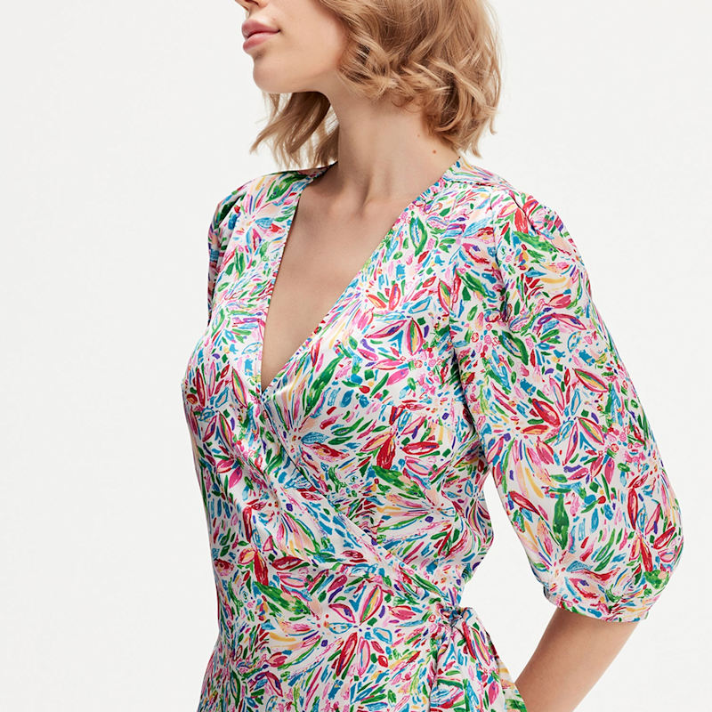 Thumbnail of Liberty Print Wrap Dress image