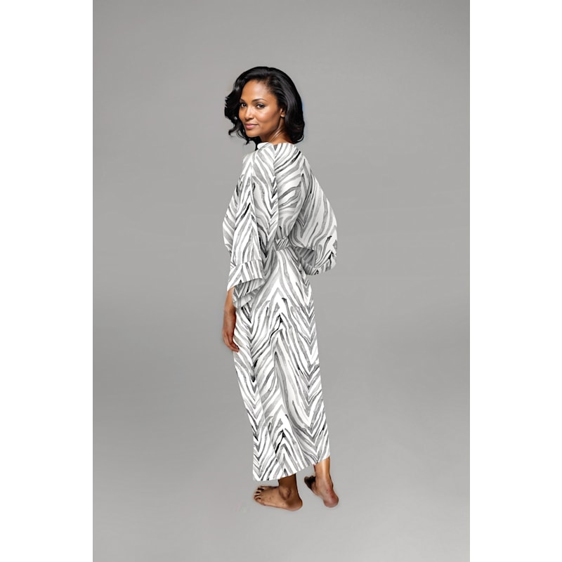 Signature Luxury Robe In Zebra Print — Eco-Friendly, Ultra-Soft, Fully ...