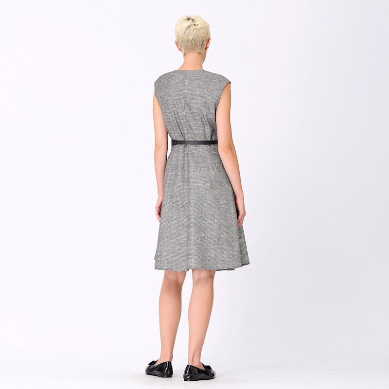 Trapeze Dress With Cross -Effect - Silver | Smart and Joy | Wolf & Badger