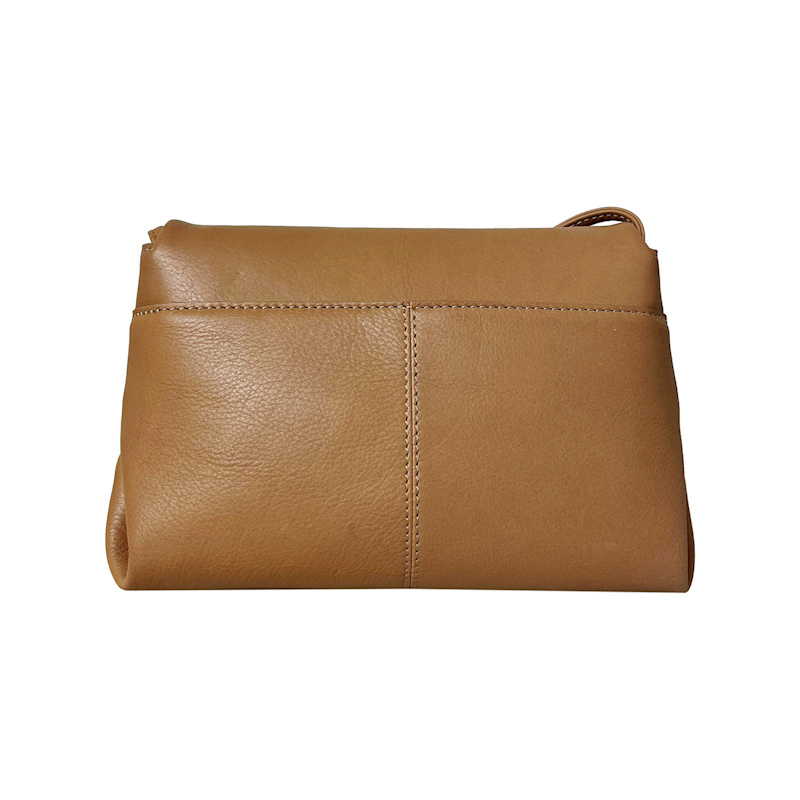 Thumbnail of Roberta Camel Leather Clutch image