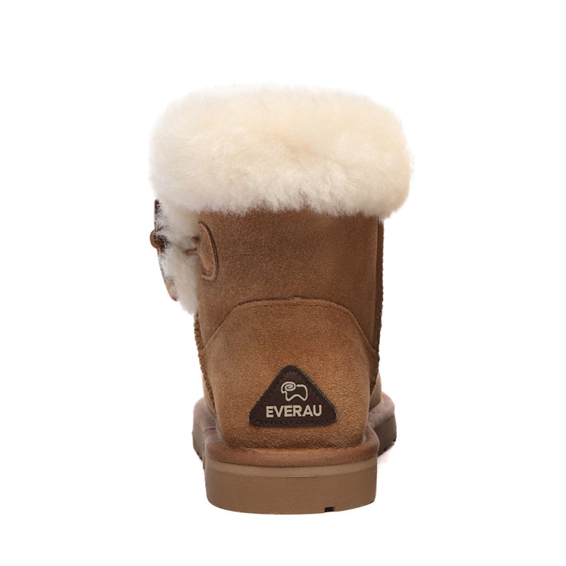 Thumbnail of Robin Horn Toggle Button Mini Boots In Chestnut image