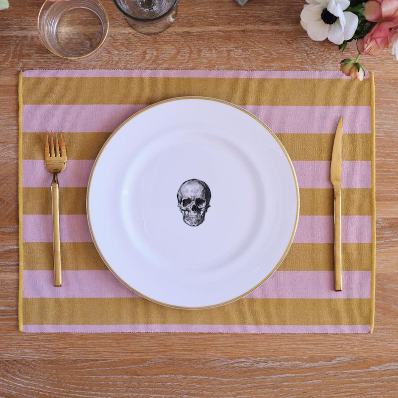 Thumbnail of Rock And Roll Skull Set Of 4 Dinner Plates image