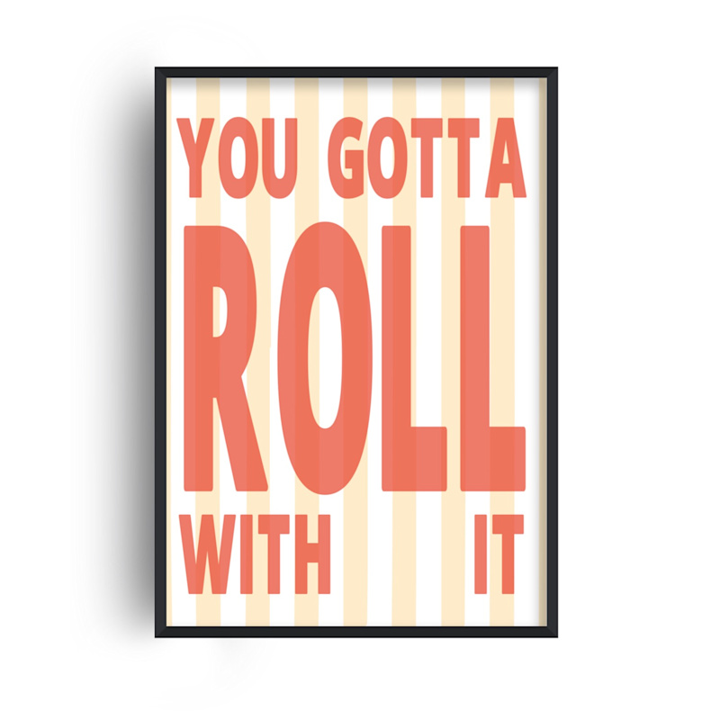 Thumbnail of Roll With It Oasis Retro Music GicléE Art Print A2 image