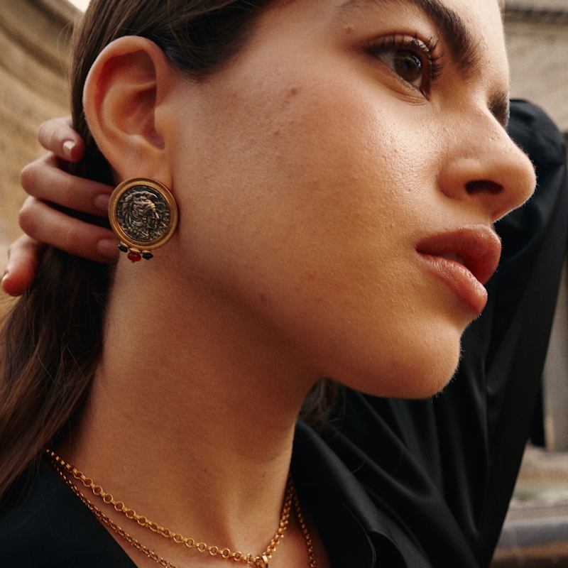 Thumbnail of Roman Coin Earrings image