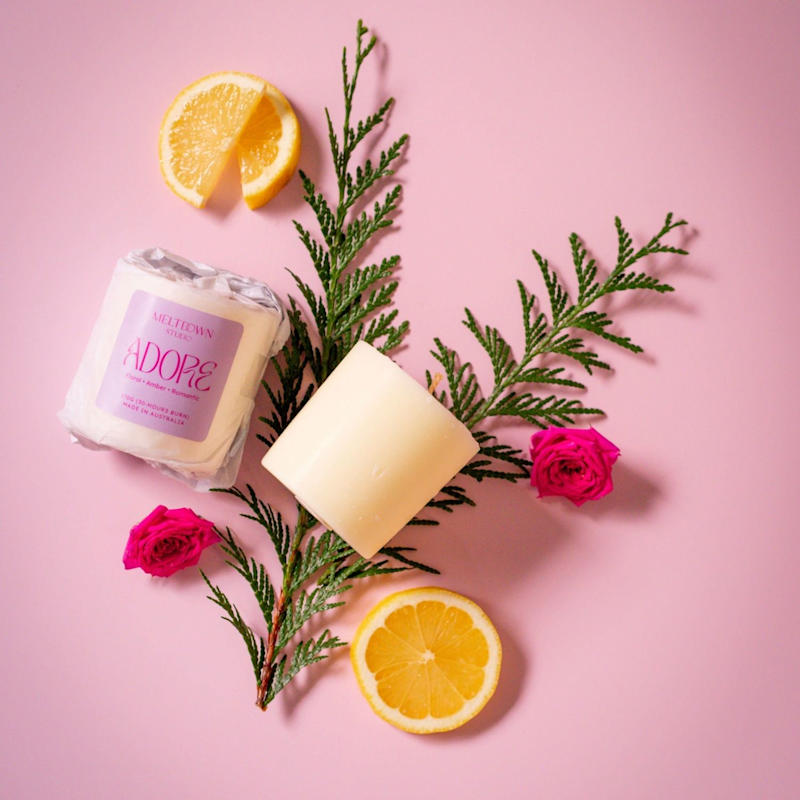Thumbnail of White Sappho's Angels Refillable Candle Holder Gift Set image