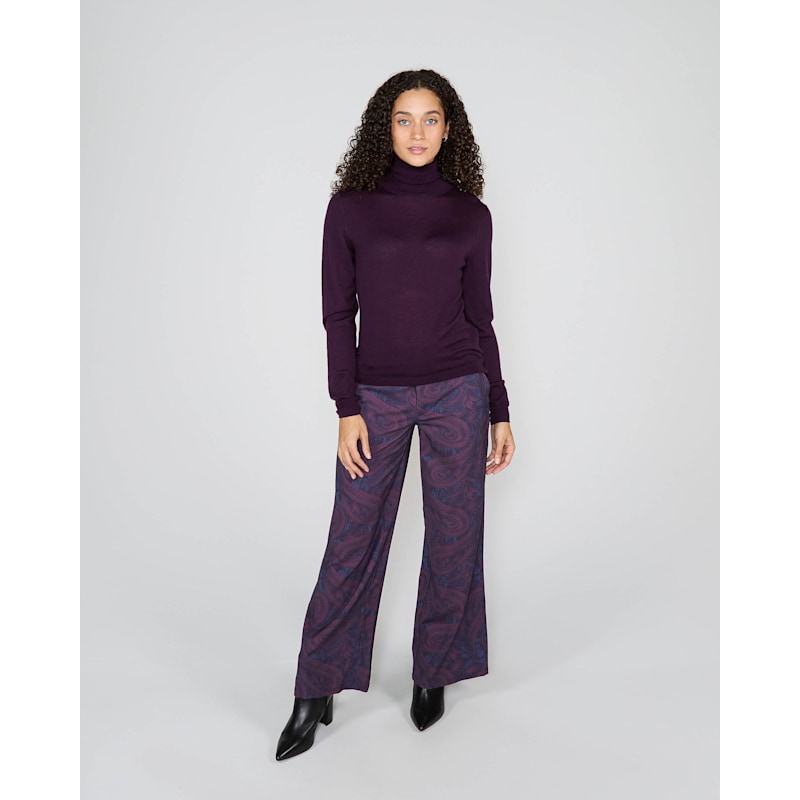 Thumbnail of Rona Turtleneck Sweater - Plum image
