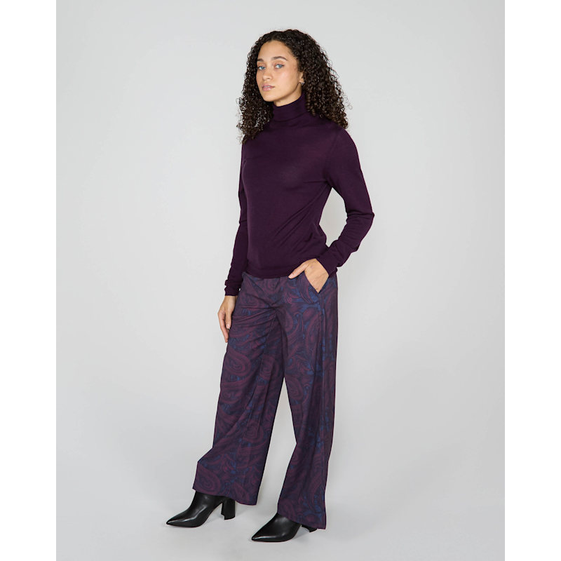 Thumbnail of Rona Turtleneck Sweater - Plum image