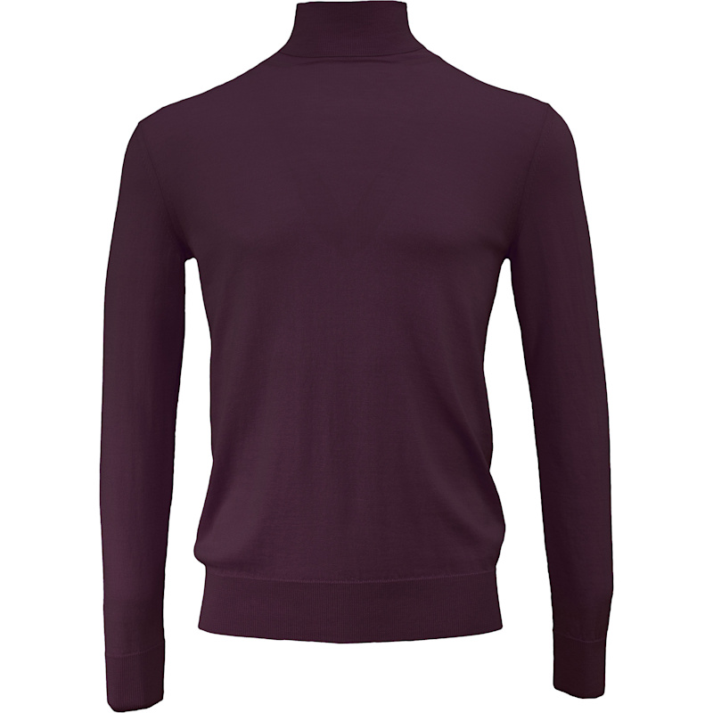 Thumbnail of Ronan Merino Turtleneck Sweater - Plum image