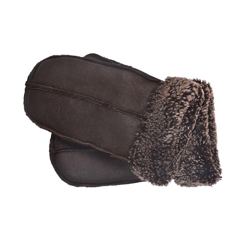 Thumbnail of Sheepskin Mittens M02 Brown Hurricane Napalan O/S image