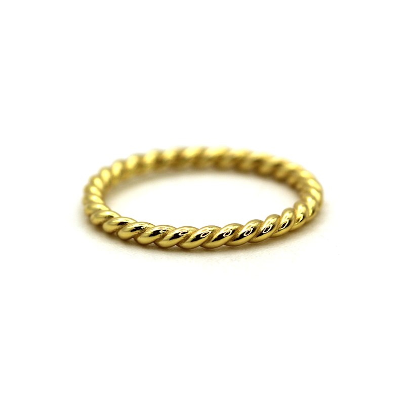 Rope Yellow Solid Gold Ring By Handmade | VicStoneNYC Fine Jewelry ...