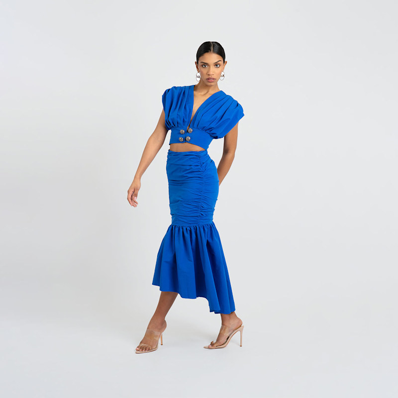 Rosalie Ruched Bubble Skirt by Maui X Lolita