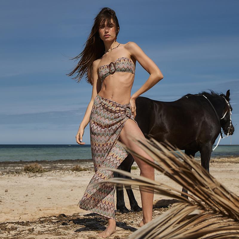 Thumbnail of Rose Blush Broderie Beach Sarong image