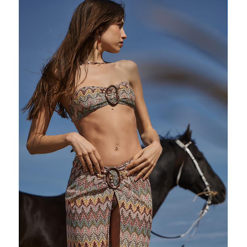 Thumbnail of Rose Blush Broderie Beach Sarong image