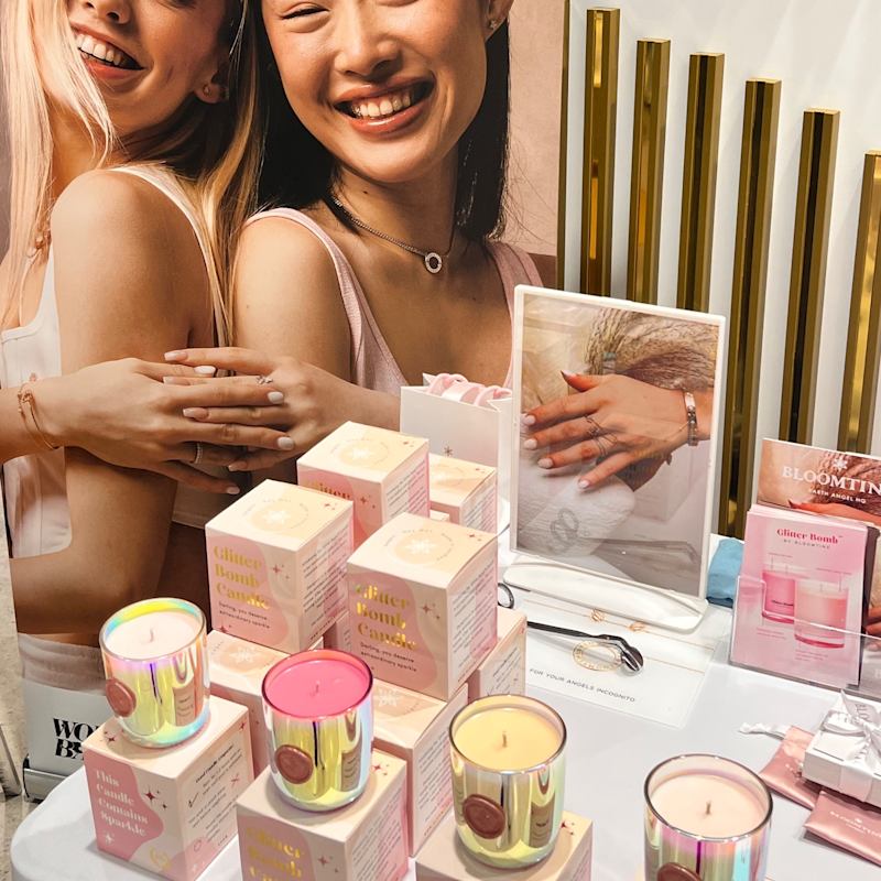 Thumbnail of Rose Galaxy - Glitter Bomb™ Luxury Gift Soy Candle In Rose & Oud image