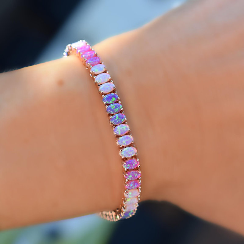 Thumbnail of Rose Gold Pink Ombre Candy Bracelet image
