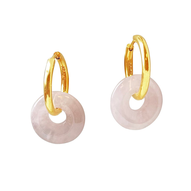 Thumbnail of Rose Quartz Earrings image