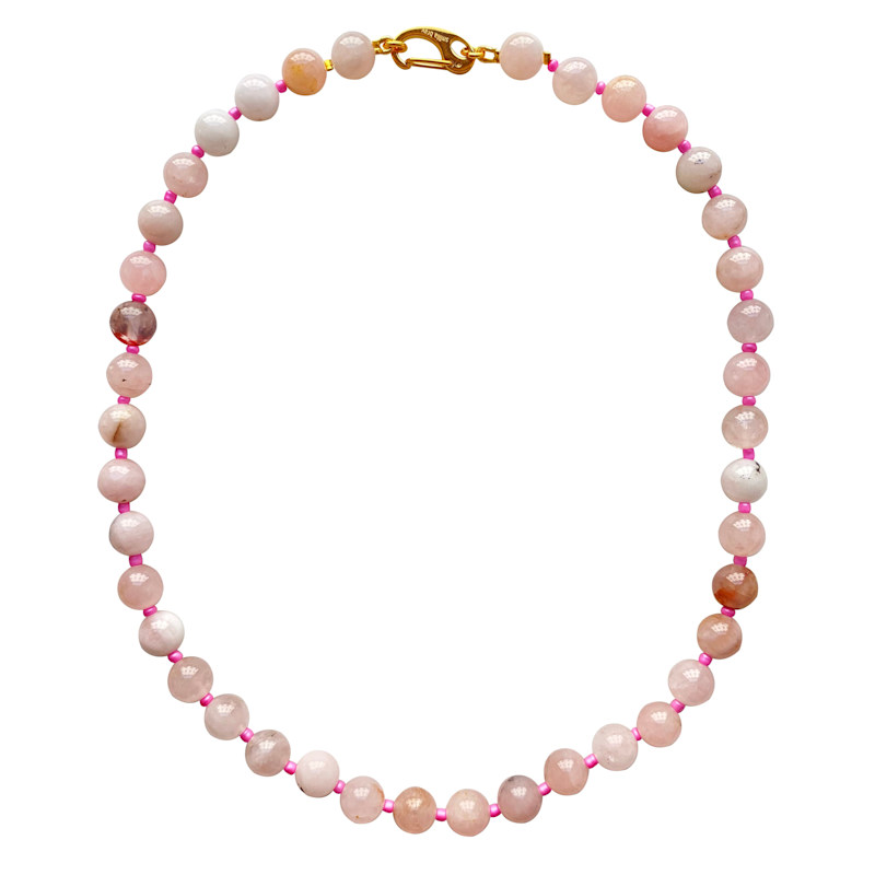 Thumbnail of Necklace Rose Quartz image