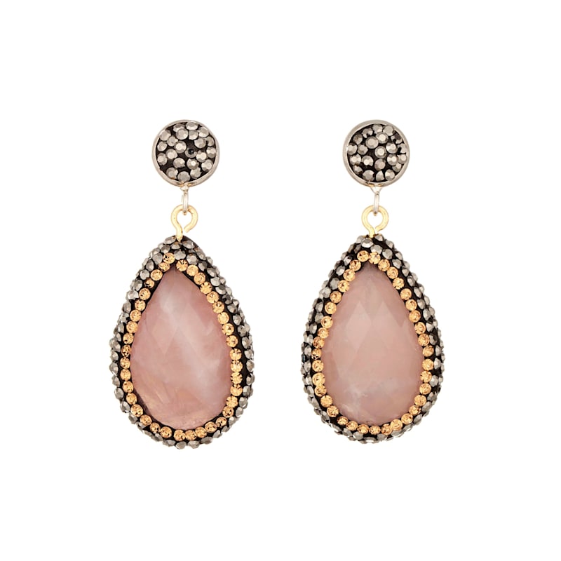 Thumbnail of Rose Quartz Single Drop Earrings image