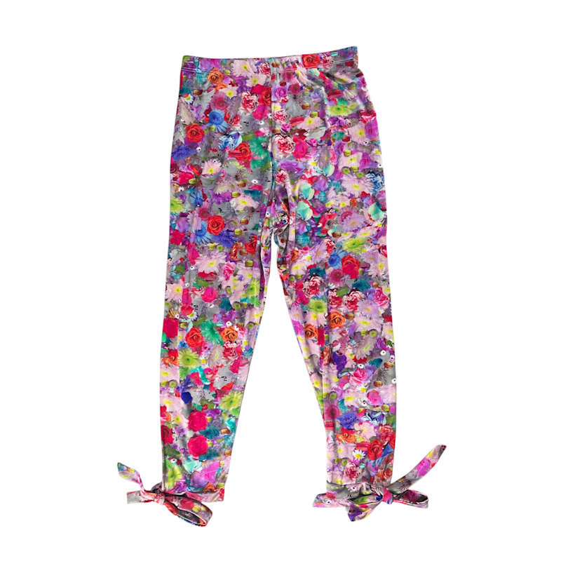 Thumbnail of Rose Silk Capri Leggins image