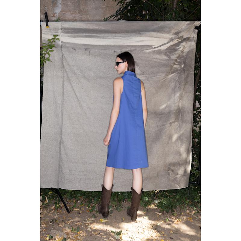 Thumbnail of Rosebud Dress In Blue Cotton image