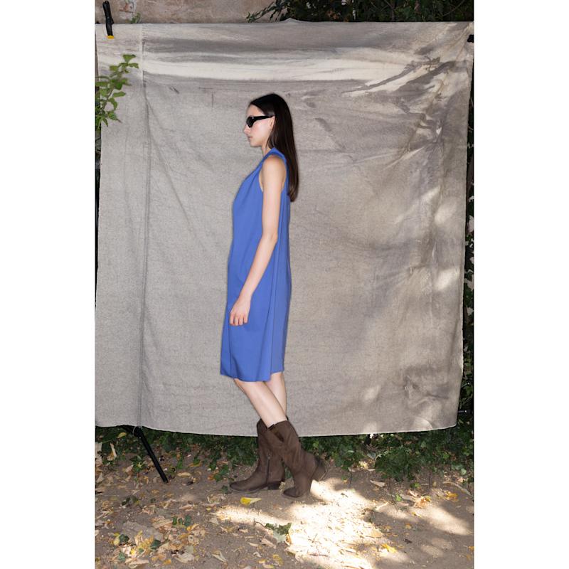 Thumbnail of Rosebud Dress In Blue Cotton image