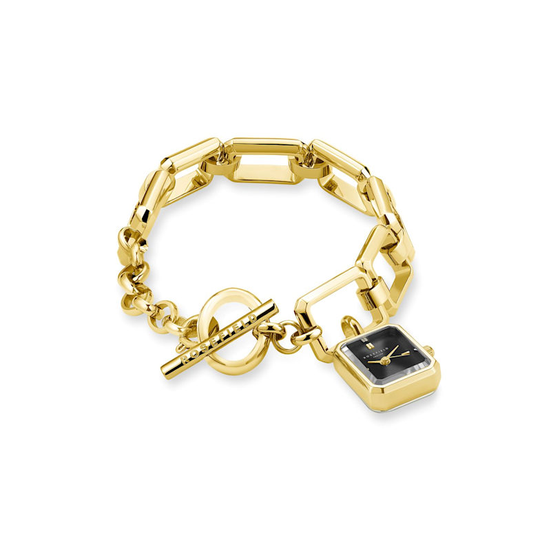Rosefield Studio Edition Ladies Octagon Xs Gold Tone Bracelet Watch ...
