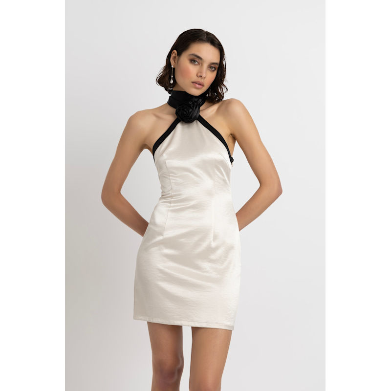 mini dress with wrap skirt Lucy Wrap Mini Dress