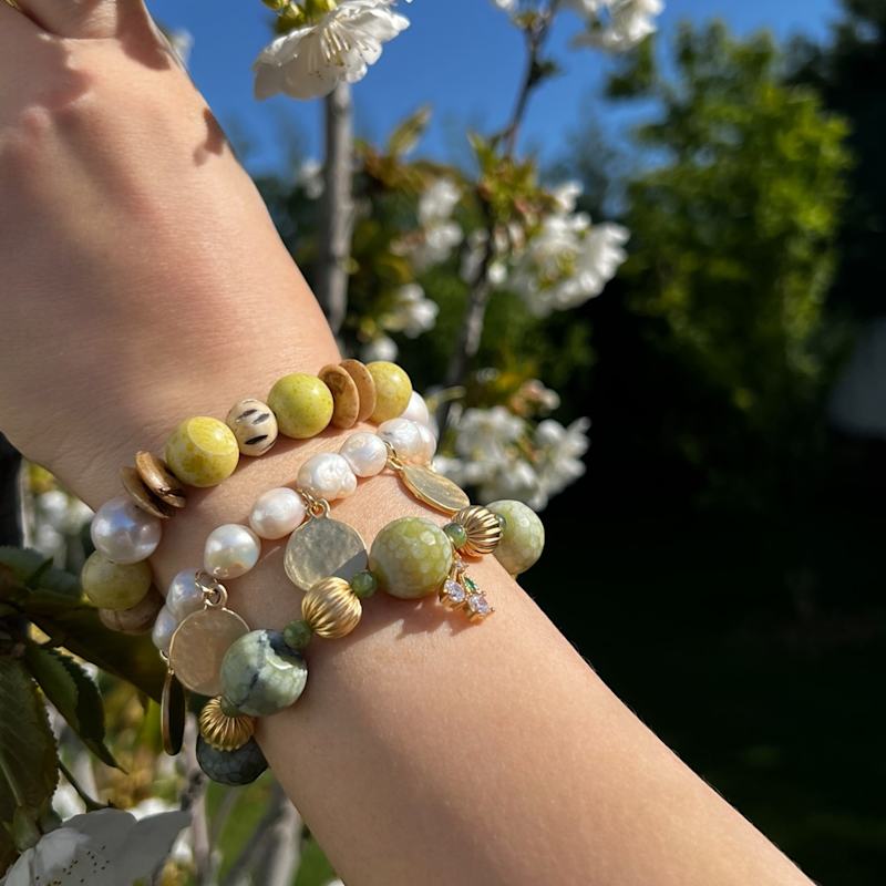 Thumbnail of Rossano Jasper & Pearl Beaded Bracelet image