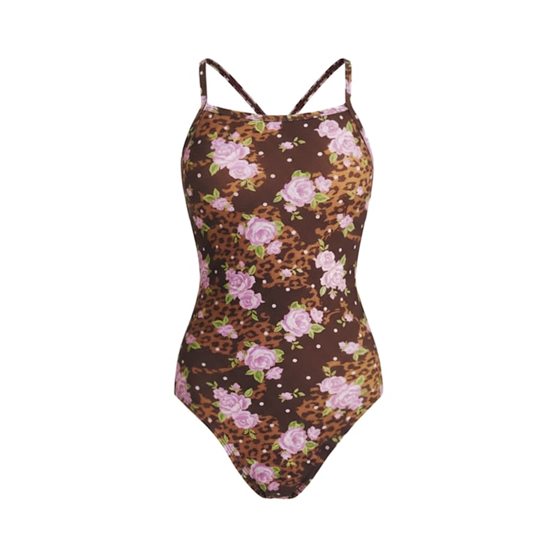 Thumbnail of Rosy Leopard Swimsuit - Hazel Kiss image