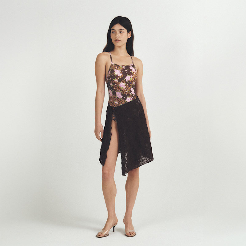 Thumbnail of Rosy Leopard Swimsuit - Hazel Kiss image