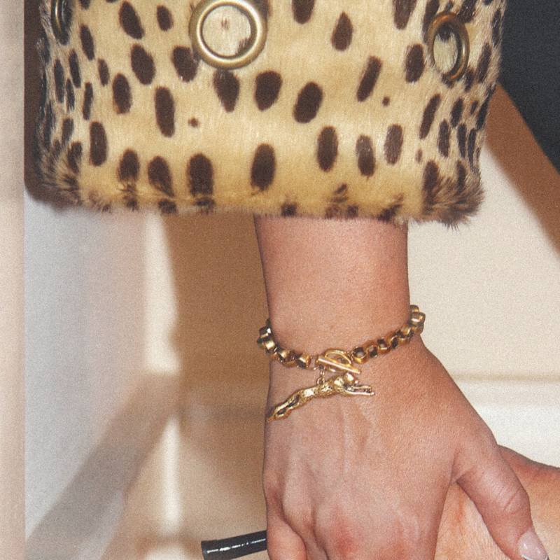 Thumbnail of Roxy Gold Cheetah Bracelet image