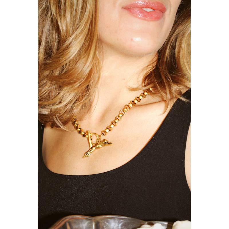 Thumbnail of Roxy Gold Cheetah Necklace image