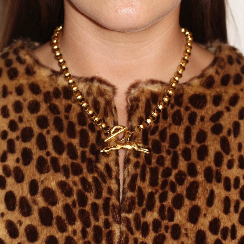 Thumbnail of Roxy Gold Cheetah Necklace image
