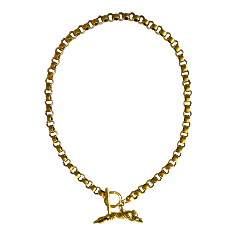Thumbnail of Roxy Gold Cheetah Necklace image