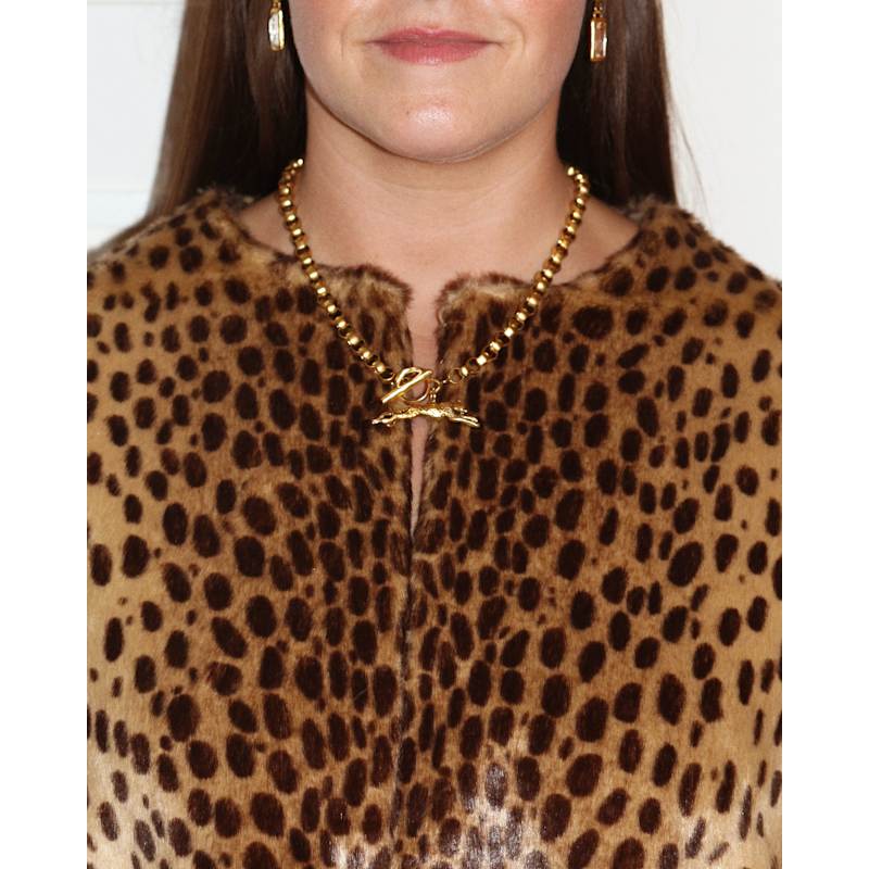 Thumbnail of Roxy Gold Cheetah Necklace image