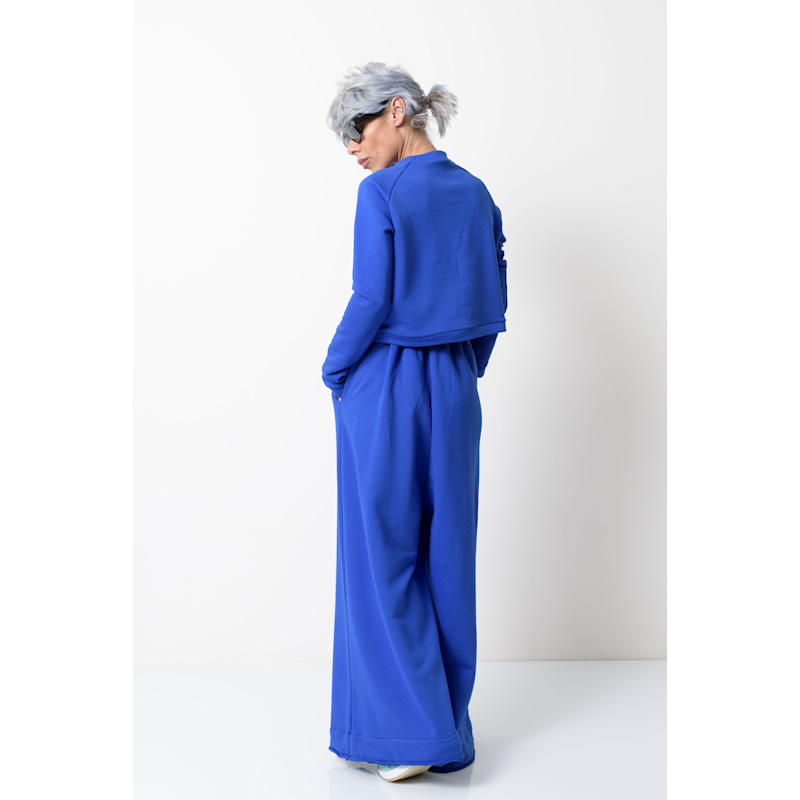 Royal Blue Two Piece Tracksuit Set For Women Clothes By Locker