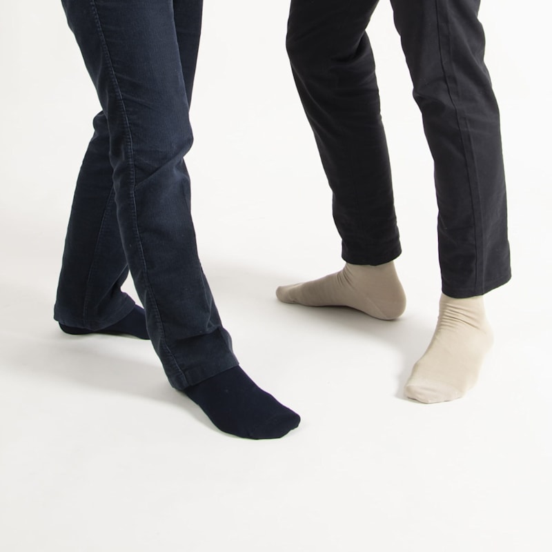 Thumbnail of Beige Classic Plain Men’S Socks image