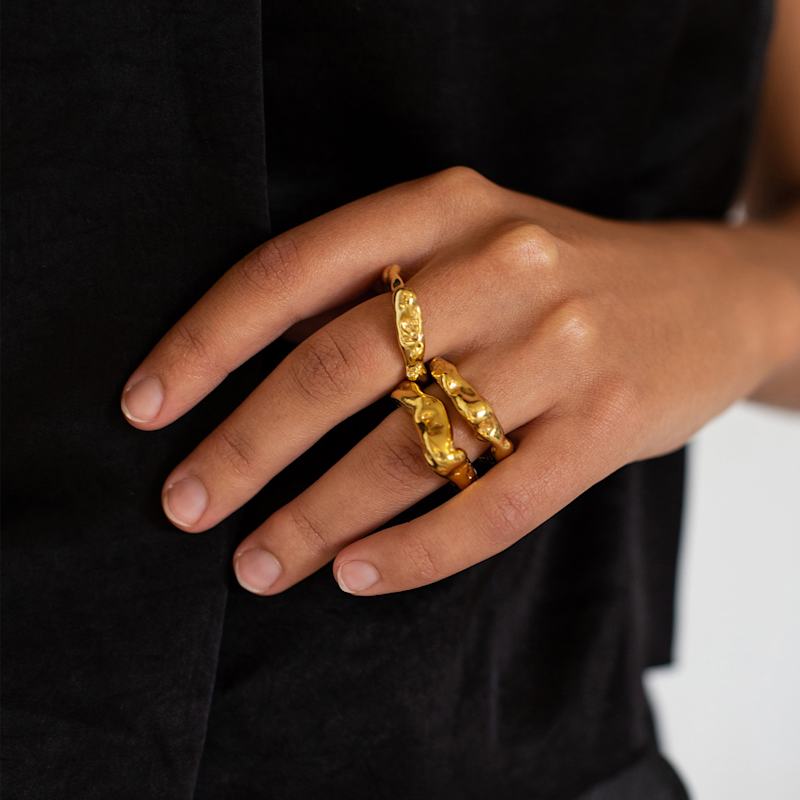 Thumbnail of Talisman Flow Ring Gold image