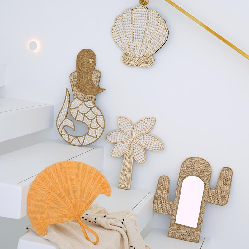 Thumbnail of Large Sea Shells Wall Hanging Decor - Palm Tree image